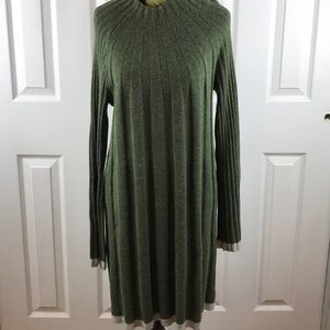 Olive Green Anthropologie Sweater Dress